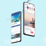 Social Media for Hotels - Is it Worth it? Blog cover image showing two mobile phone screens with hotels on social media.