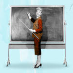 Recession lessons for hotels - image of doris day in front of black chalkboard