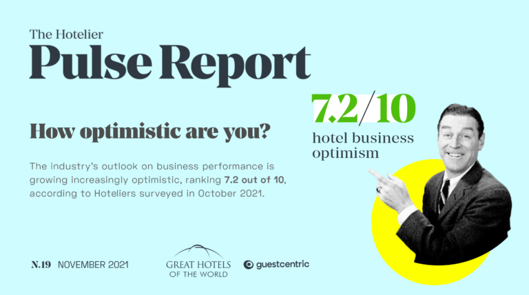 Pulse Report cover image - featuring man in a suit to demonstrate business optimism in November 2021